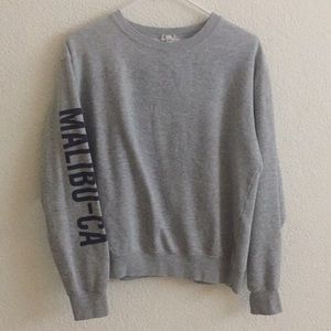 brandy melville grey crew neck